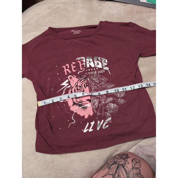 Fierce rebel medium sized t shirt with tiger and flowers - Picture 3 of 5